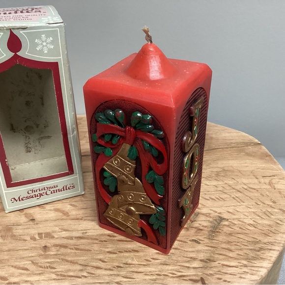 🔴 Vintage & New, Never Lit - Jasco Christmas Joy / Bell Candle - Christmas - Picture 9 of 14